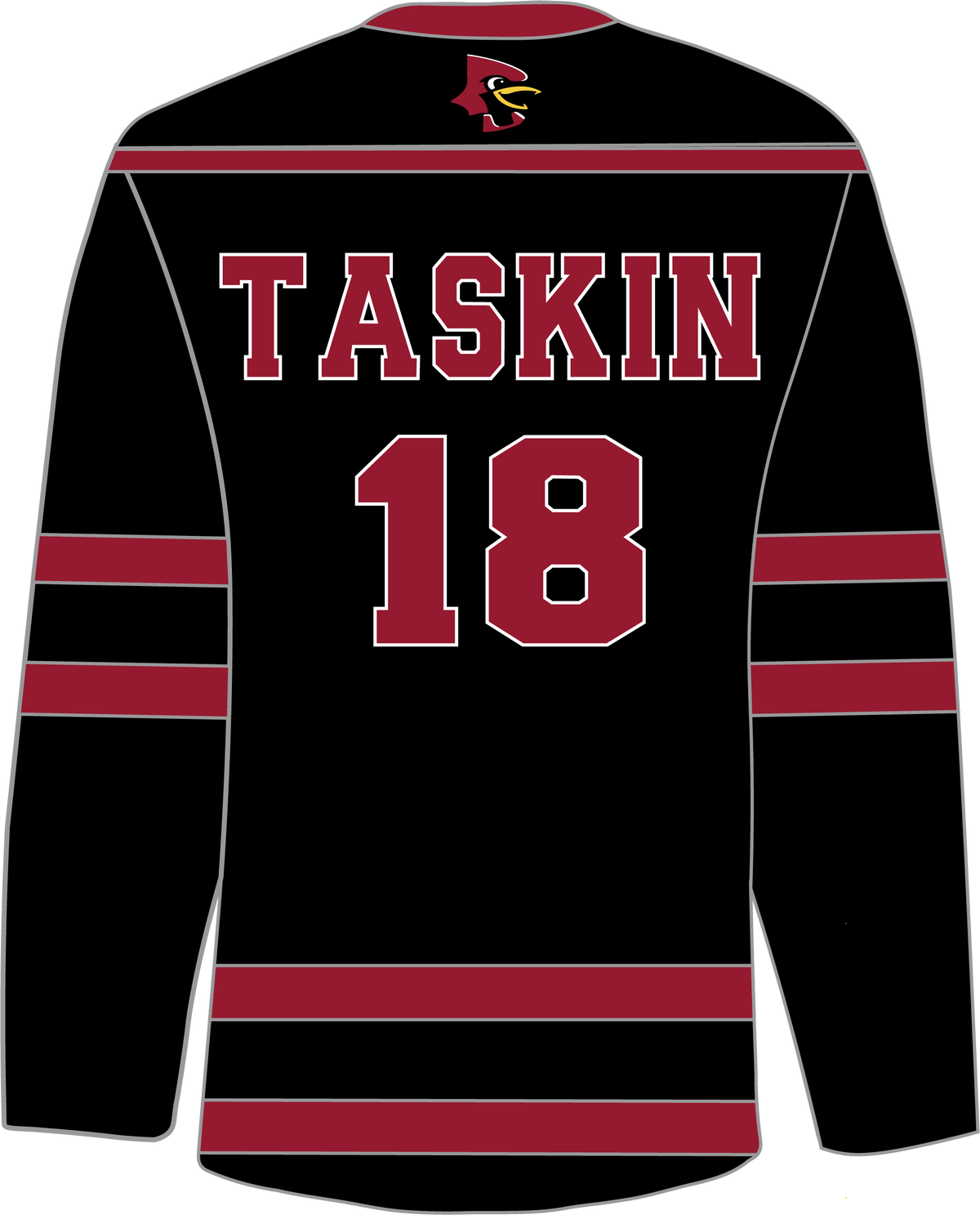 Personalized Jr. Cardinals Hockey Jersey Wall Decal